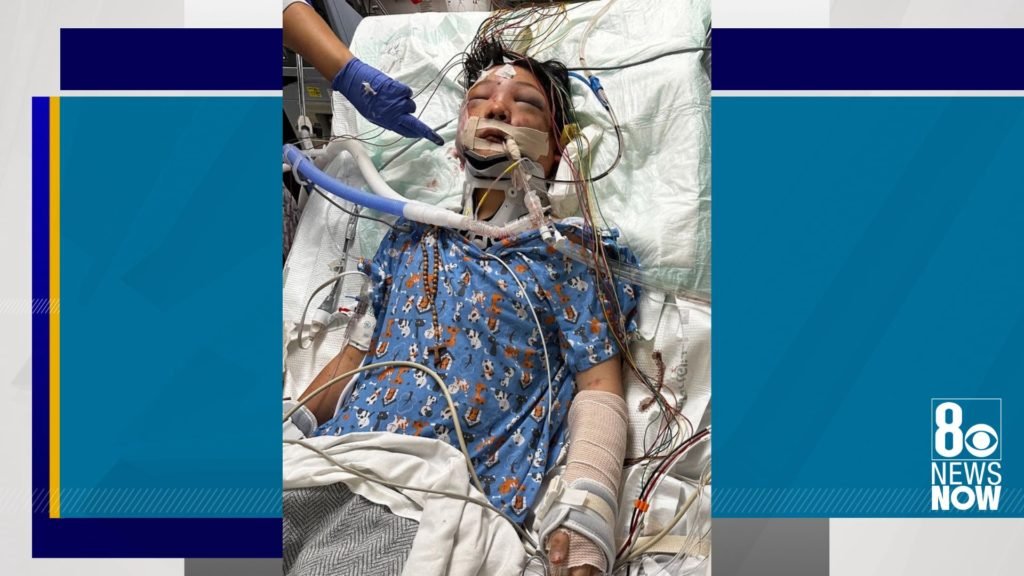 Las Vegas middle school student fights for life after truck hits him - KLAS - 8 News Now