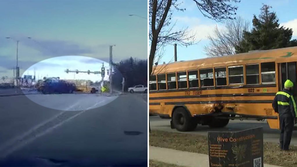 Waukesha school bus crash, truck ran red light: video - FOX 6 Milwaukee