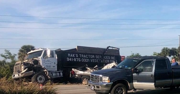 Dump truck crash at SR 776 and Sunnybrook Blvd. - Yoursun.com