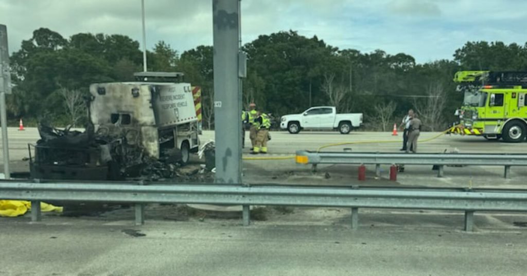 Motorcyclist killed in crash with FDOT vehicle on I-95 in northern Palm Beach County - WPTV News Channel 5 West Palm