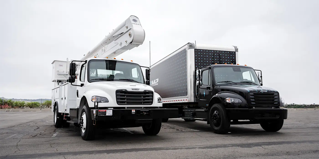 Freightliner, Hexagon partner on electric work trucks - Electrek