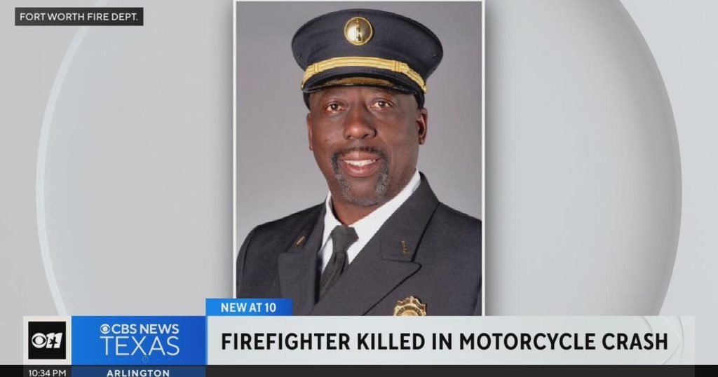 Longtime Fort Worth firefighter killed in motorcycle crash - CBS News
