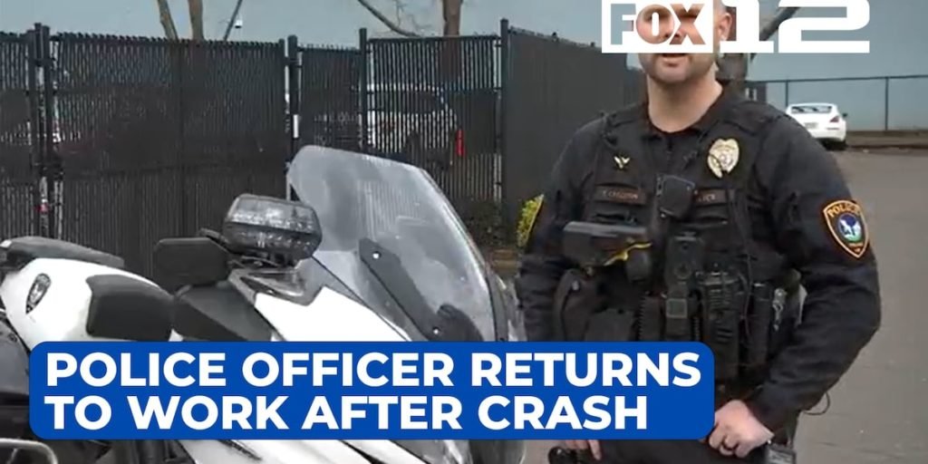 Tigard police officer returns to work after motorcycle crash - KWCH