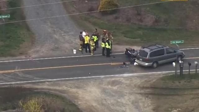 Two killed in van-motorcycle crash on Old Weaver Trail in Wake County - WRAL News