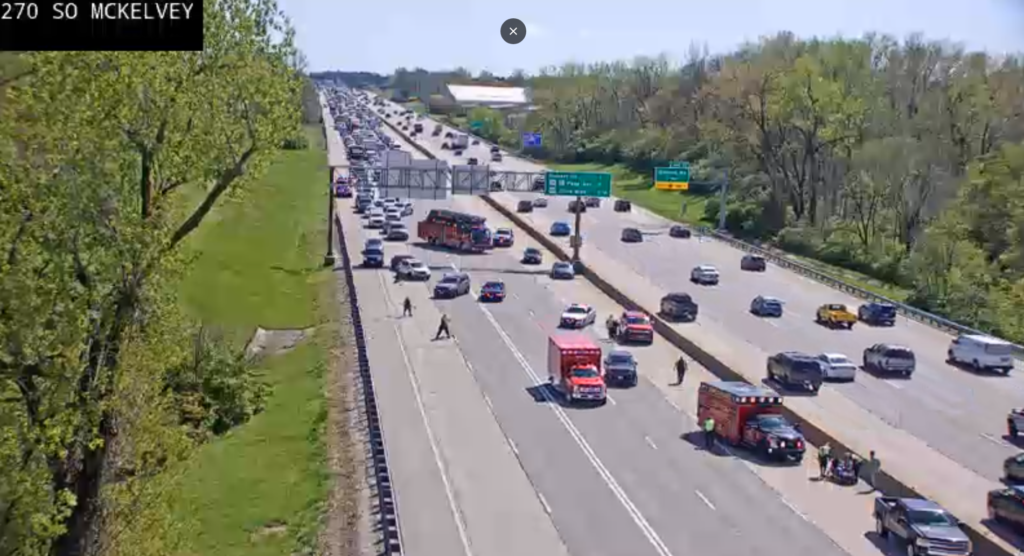 Motorcycle crash leads to backups on I-270 in Maryland Heights - KTVI Fox 2 St. Louis