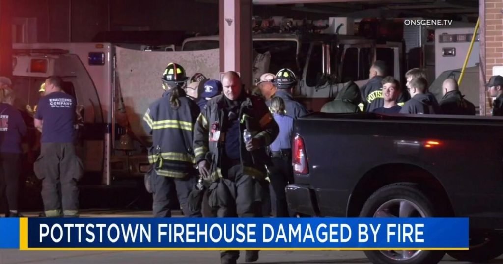Truck catches fire inside Pottstown fire house, officials say - 69News WFMZ-TV
