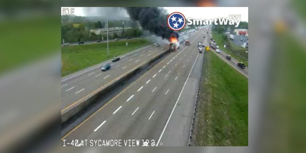 Semi-truck explodes on I-40, TDOT confirms - Action News 5