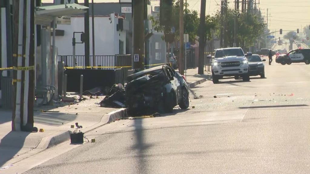 Fiery car crash in Southern California now investigated as a homicide - KTLA Los Angeles