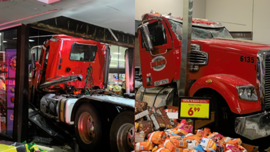 Nashville semi-truck driver intentionally crashes into West TN Kroger, officials say - WKRN News 2
