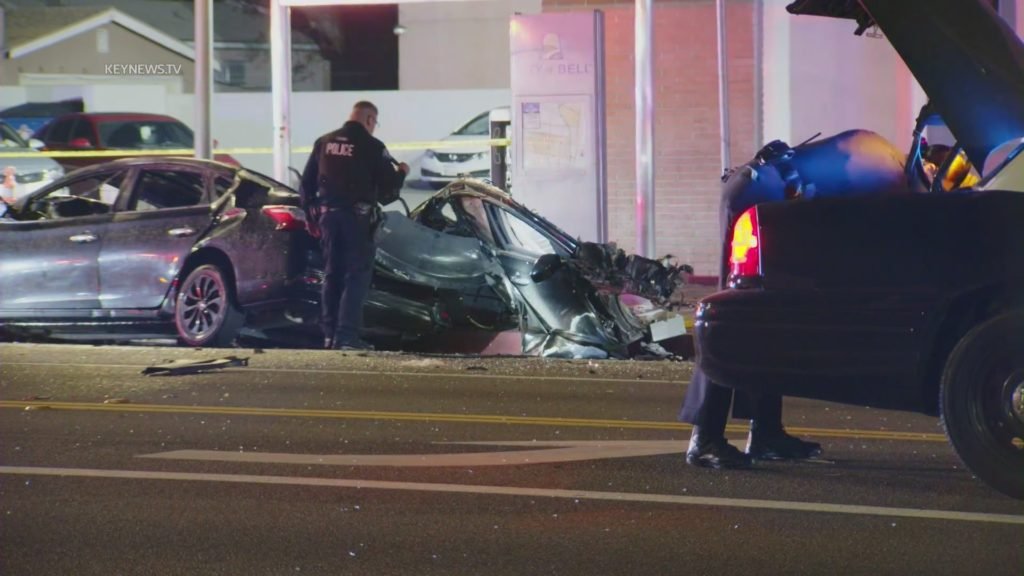 Fiery car crash in Bell now ruled a homicide - KTLA Los Angeles