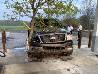 Sheriff’s Office says young drunk driver drove with tree stuck in truck - WLNS
