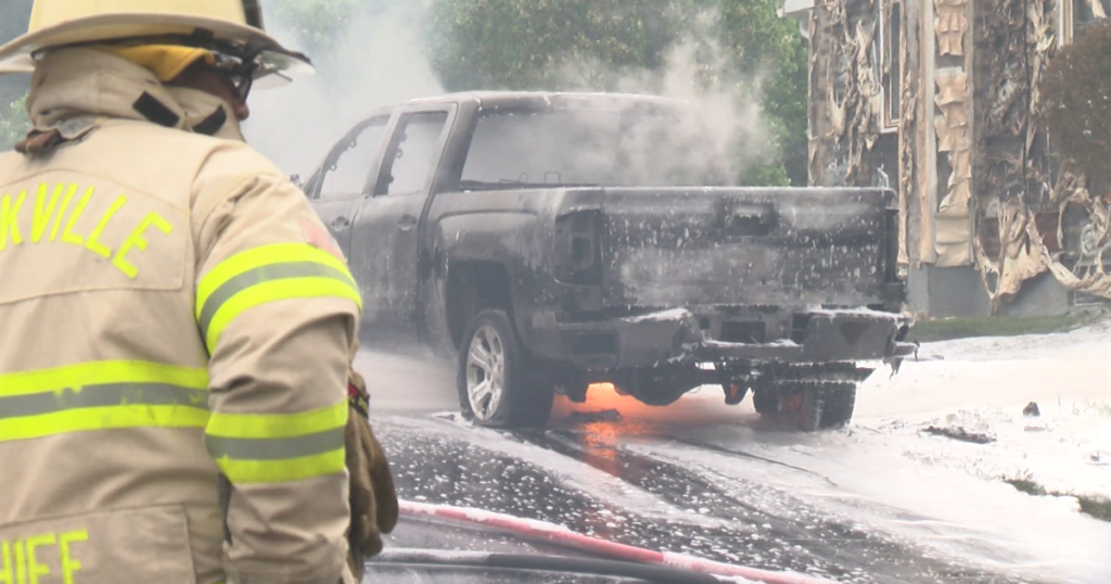 Fire Breaks Out at Whitestown House, Truck in Driveway Ablaze - WKTV