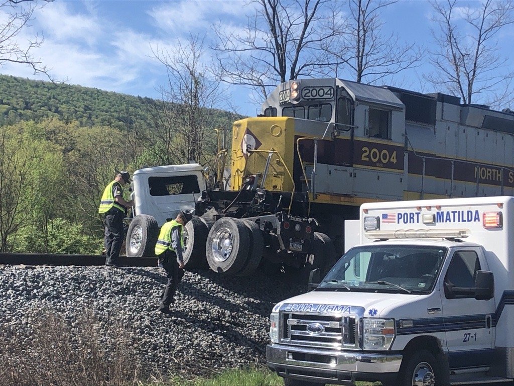 Train collides with dump truck in Centre County, crews on scene - WTAJ - www.wtaj.com
