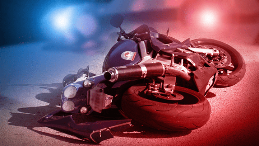 Two people in hospital after crashing motorcycle into road sign - ABC 6 News KAAL TV