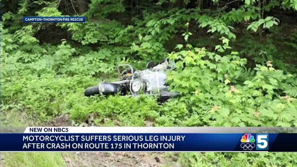 Motorcyclist recovering from severe injury after collision in Grafton County - WPTZ