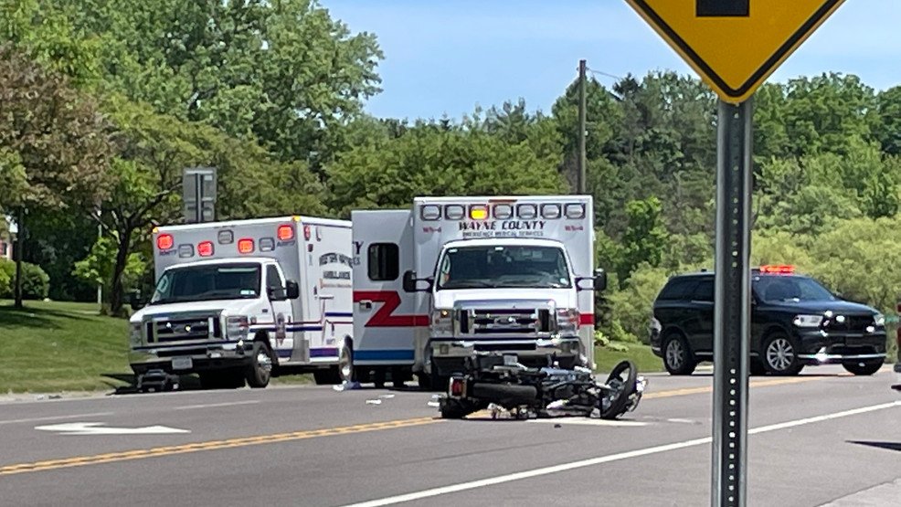 Truck and motorcycle crash at Route 31F and NY 350 in Macedon - 13WHAM-TV