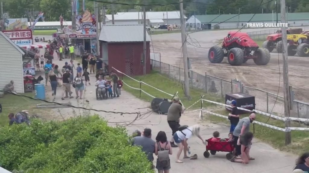 Monster truck soars too high, causing injuries and panic at event in Topsham - NewsCenterMaine.com WCSH-WLBZ