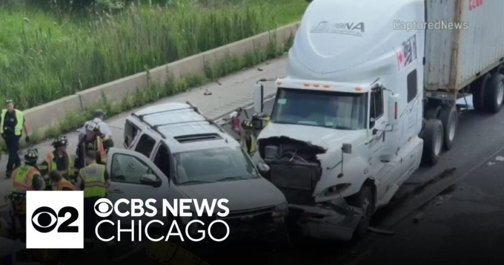 1 dead when truck, sport-utility vehicle collide on I-80 - CBS News