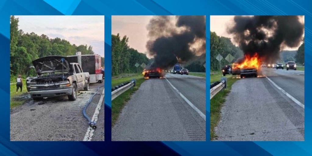 Sumter employee injured after truck pulling local food truck catches fire - WIS News 10