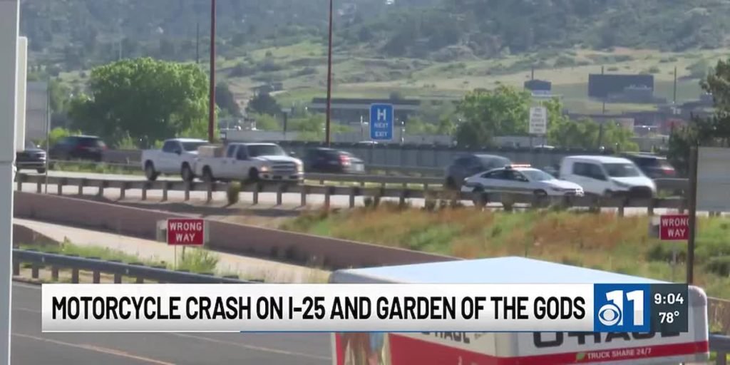 Motorcycle crash along I-25 in Colorado Springs - KKTV