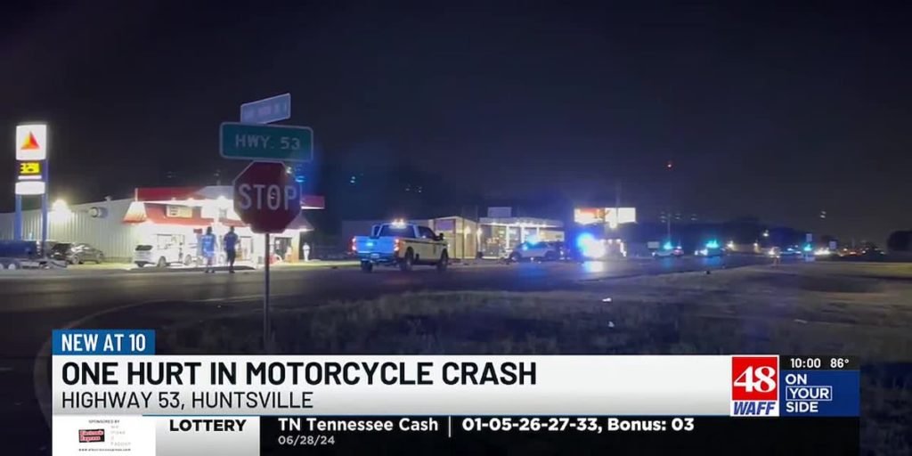 Highway 53 in Huntsville motorcycle wreck - WAFF