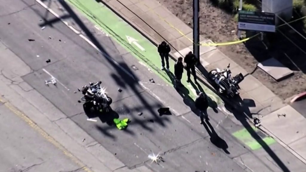 2 motorcycle officers injured after head-on collision in San Francisco - NBC Bay Area